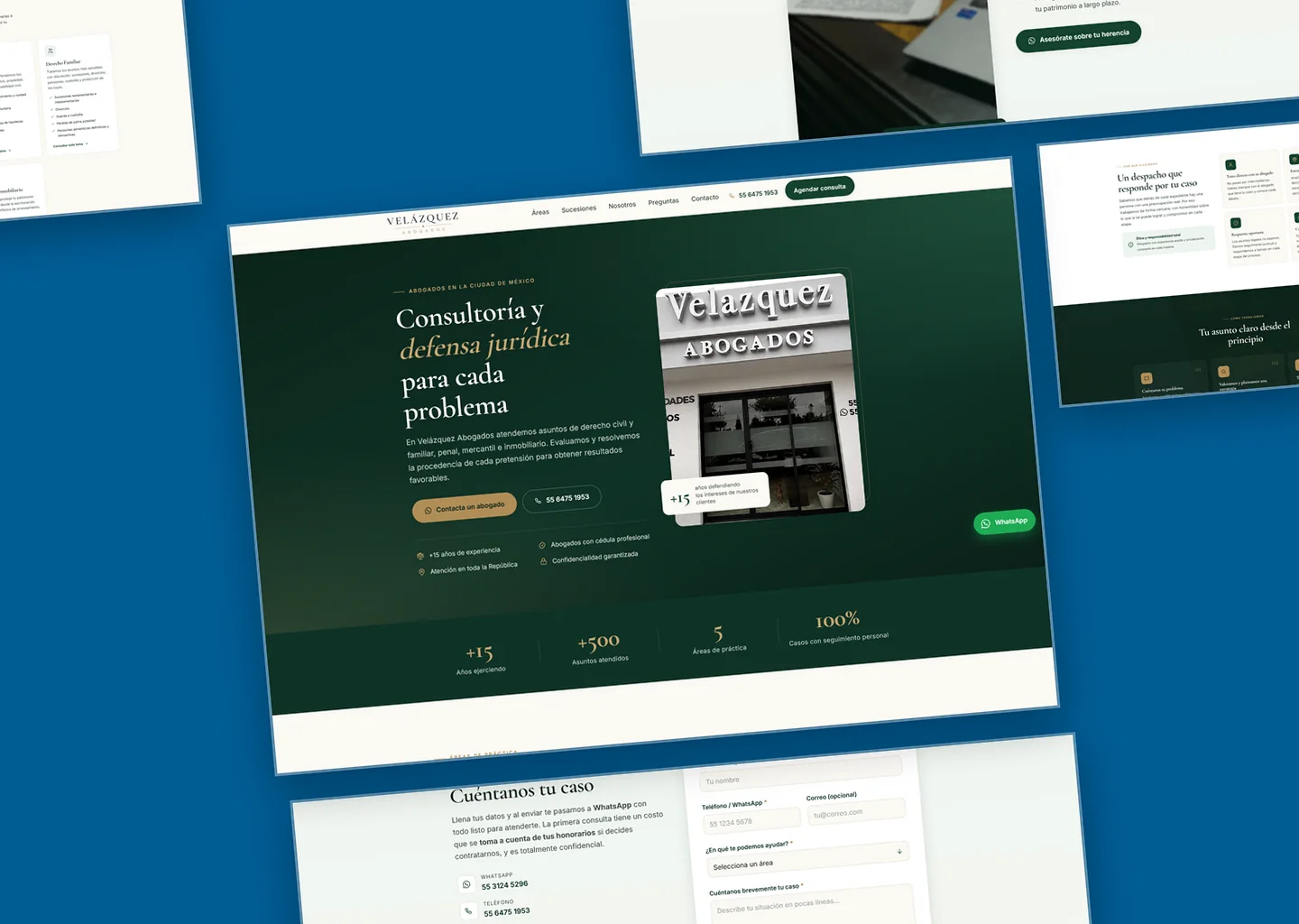 Sitio web para Velázquez Abogados