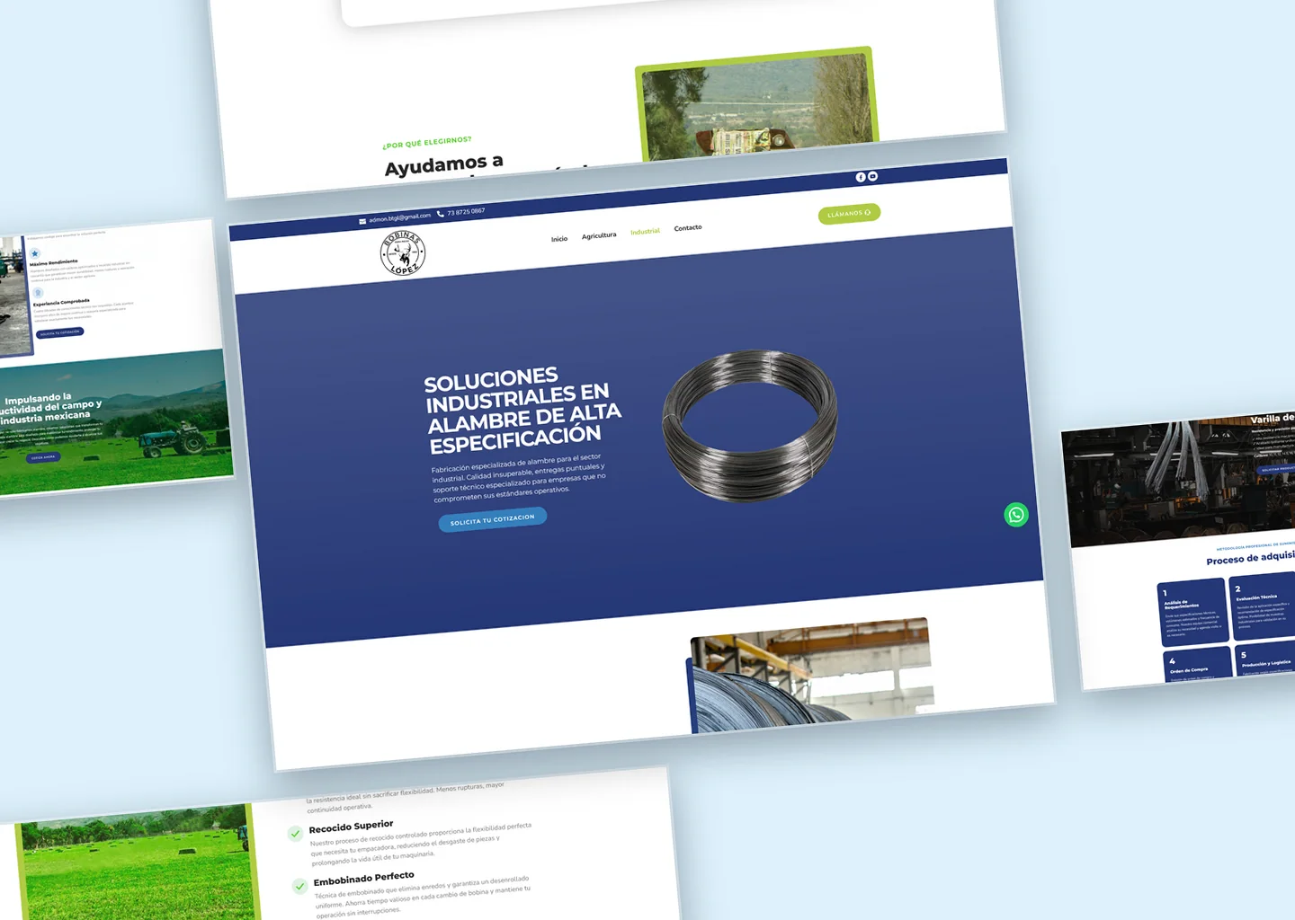 Sitio web para Bobinas López