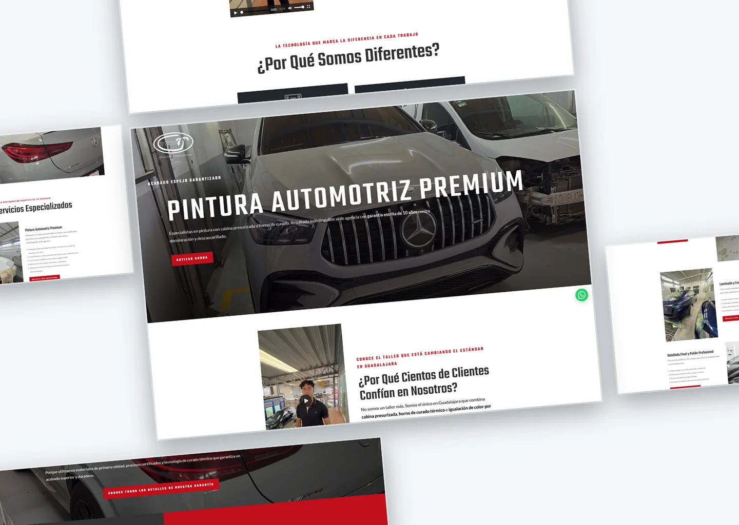 Sitio web para California Paint & Body
