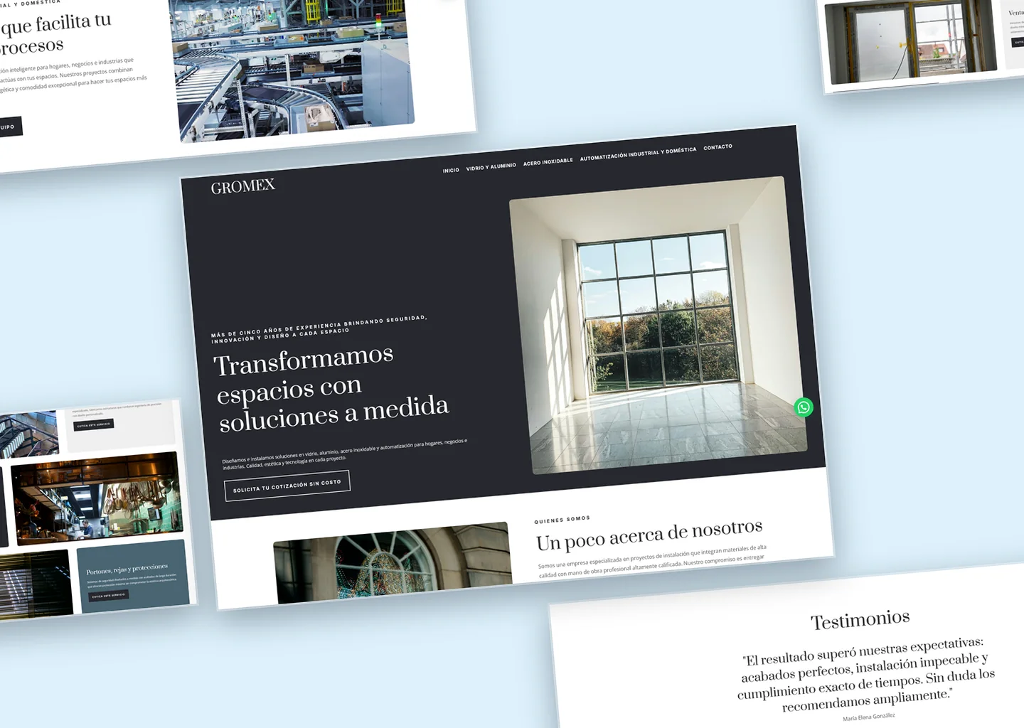 Sitio web para Gromex