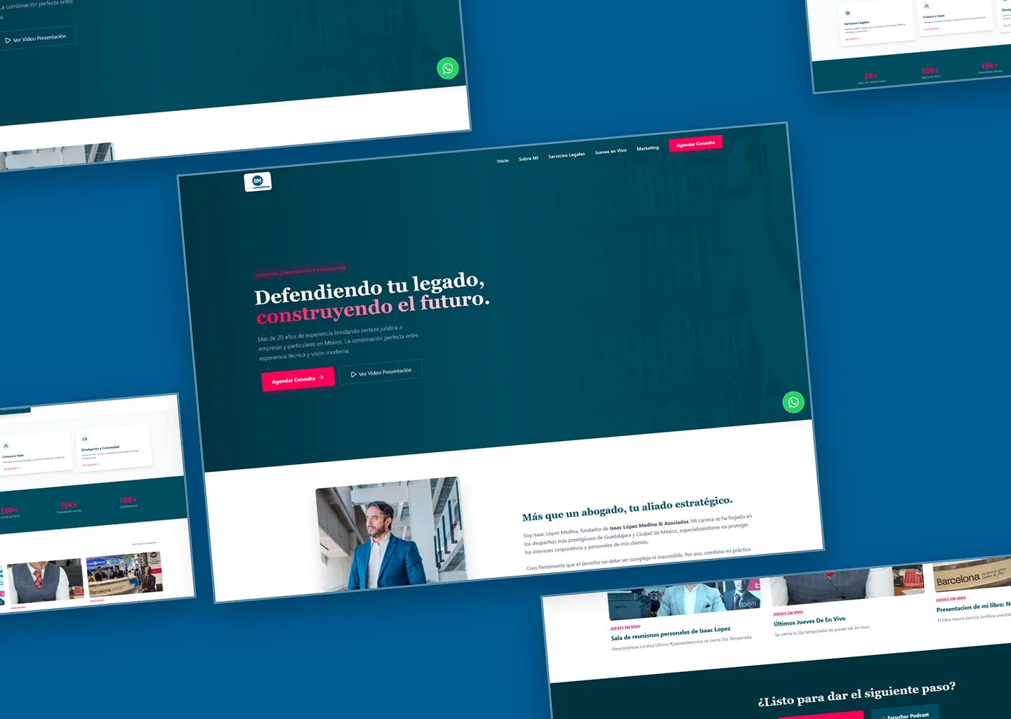 Sitio web para Isaac López