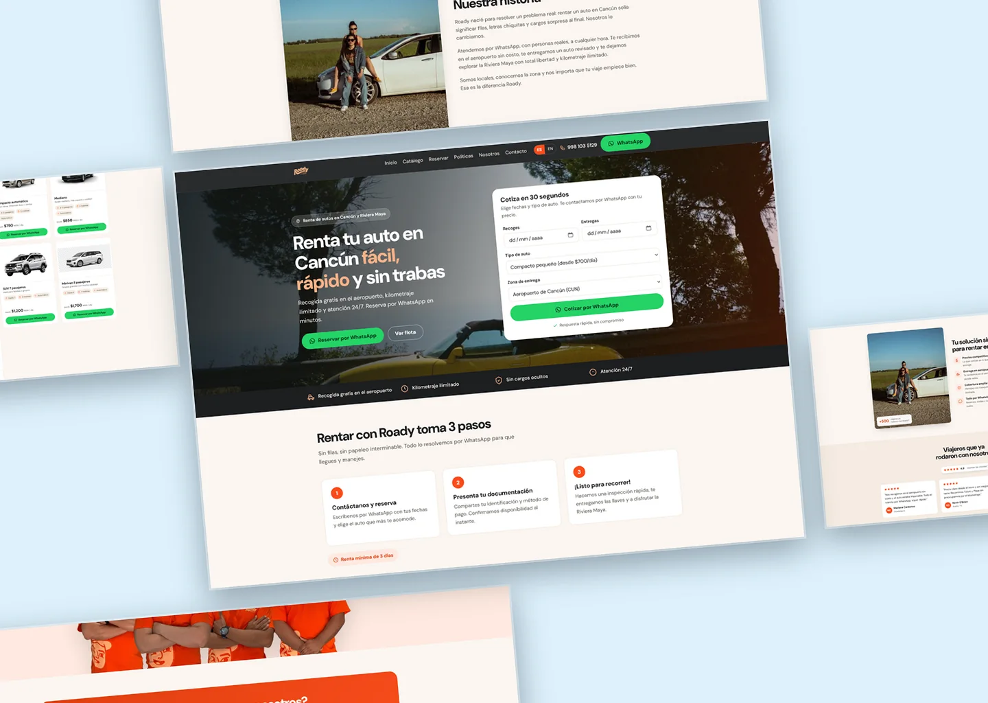 Sitio web para Roady