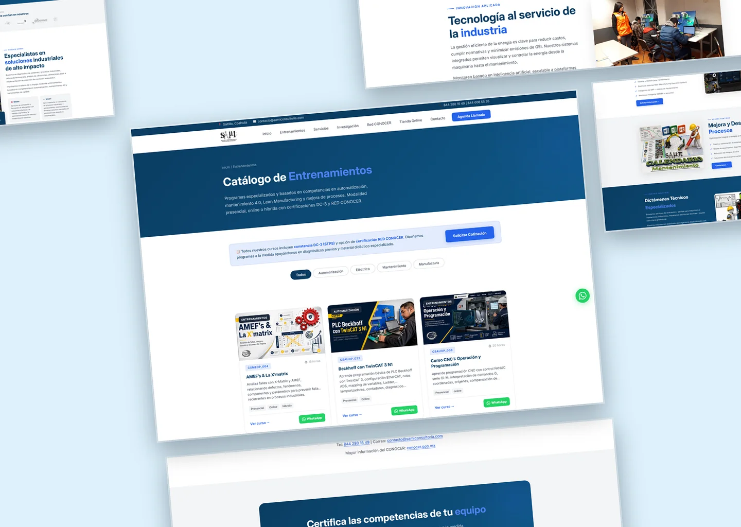 Sitio web para SAMI Consultoría